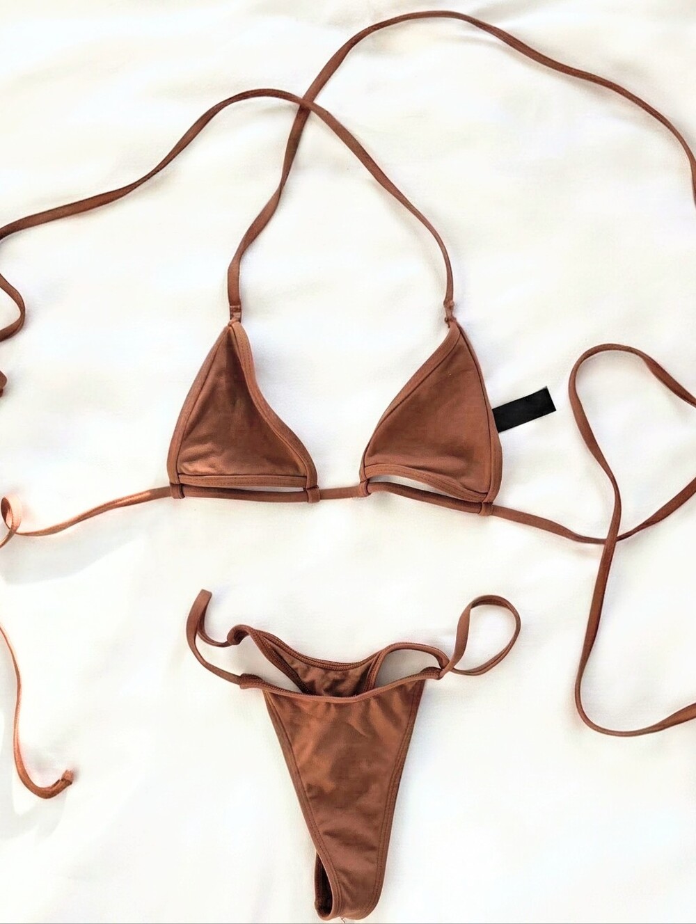 Minimale Animale Bikini Set - Exhibitionist Top & Wall Street Thong Skinny Dip